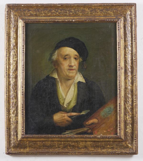 Scuola del XIX secolo Ritratto di un pittore