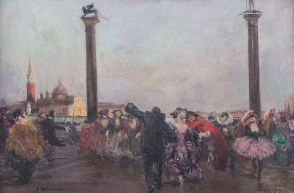 Figure in maschera a piazza San Marco