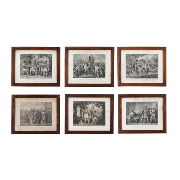 Venzo Gaetano (1770-1843) e altri incisori del XIX secolo da Bartolomeo Pinelli Sei incisioni dall'Istoria Romana di Rollin