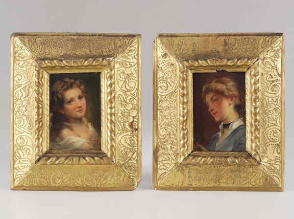 Scuola del XIX secolo Ritratti femminili