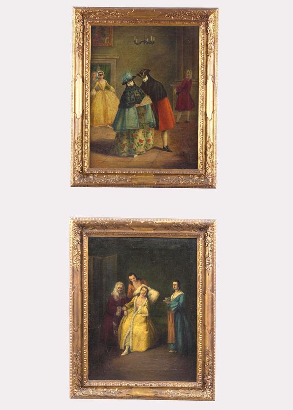 Scene di interno con personaggi