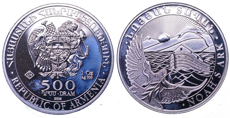 ARMENIA. REPUBLIC, dal 1994. 500 Dram 2014.  - Auction Light Numismatics - Cambi Casa d'Aste