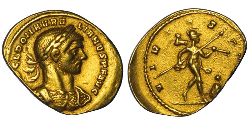 AURELIANO, 270–275. Aureo, 271-272. Mediolanum.  - Asta Numismatica - Cambi Casa d'Aste