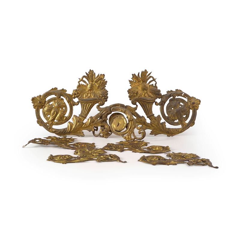 Lotto di sei fregi in bronzo dorato  - Asta Antiquariato - Cambi Casa d'Aste