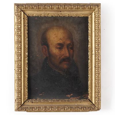 Anonimo del XIX secolo, Sant’Ignazio, olio su rame