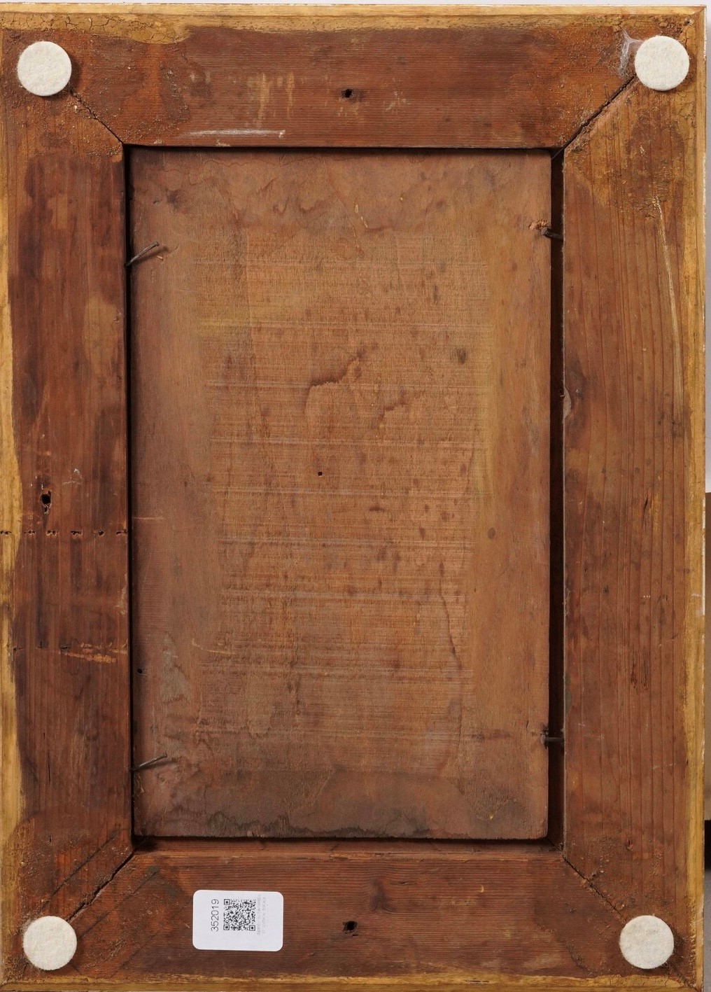 Pittore del XIX-XX secolo, Paesaggio con cascina, olio su tavola