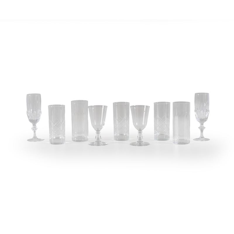 Lotto misto di 26 bicchieri, XX secolo.  - Auction The Art of the Table - Cambi Casa d'Aste
