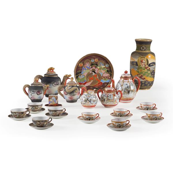 Oggetti e parti di servizi da tè. Giappone, XX secolo.
