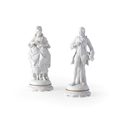 Manifattura Gerold & Co., Due figure di dama e gentiluomo