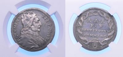Clemente XII, Busto in argento (1730-1740), Giulio A. V. Roma