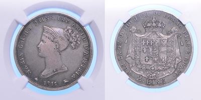 Maria Luigia d'Austria, 2 Lire 1815, Italy