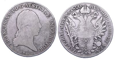 Francesco I d'Austria, Tallero 1820