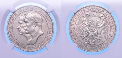 Germania, Wilhelm II, 3 Mark 1911