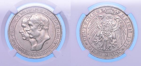 GERMANIA - PRUSSIA. WILHELM II, 1888-1918. 3 Mark 1911.
