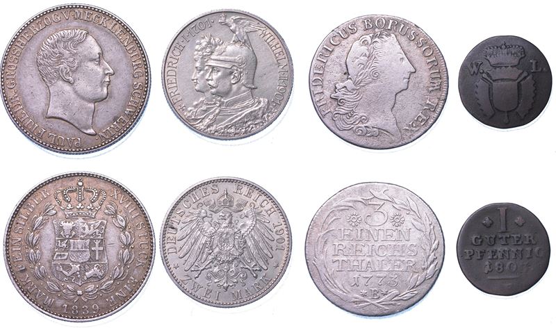 GERMANIA. Lotto di quattro monete.  - Auction Light Numismatics - Cambi Casa d'Aste