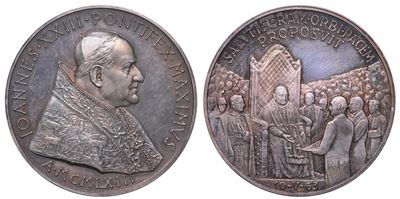 Giovanni XXIII, Medaglia straordinaria in argento, 1963, Premio Balzan per la pace