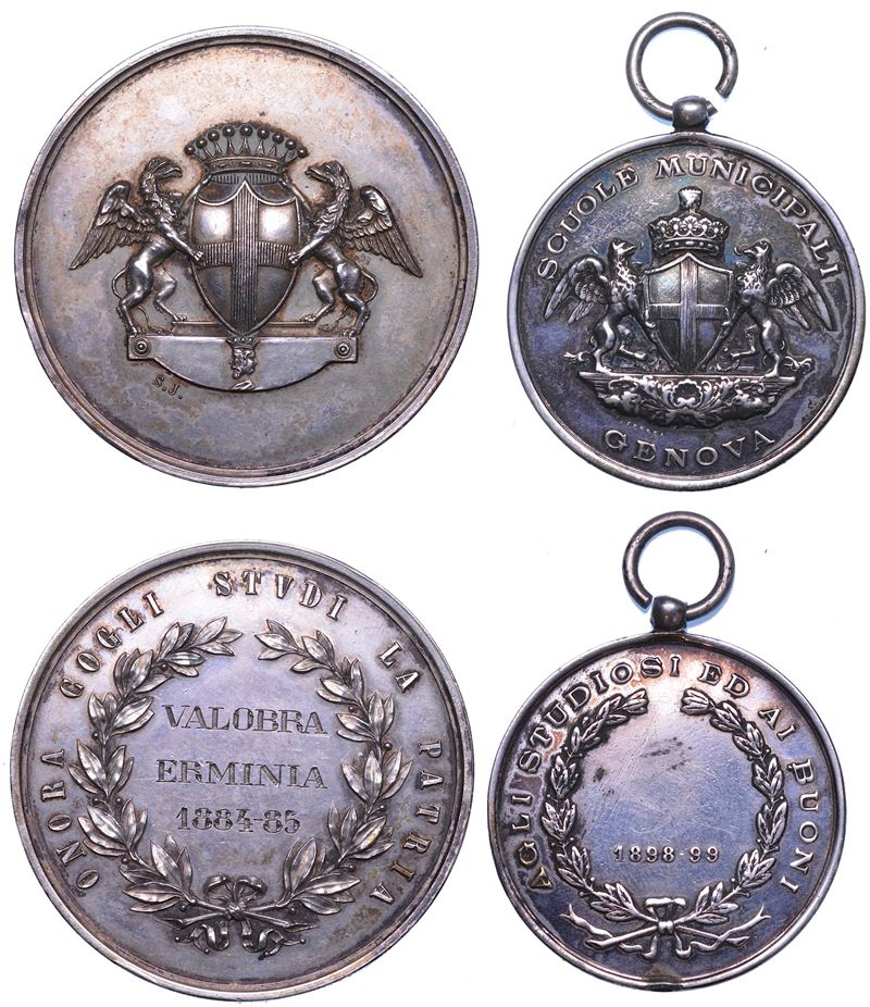 GENOVA. Lotto di due medaglie.  - Asta Numismatica Light - Cambi Casa d'Aste