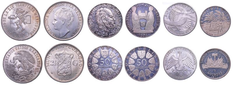 STATI VARI. Lotto di sei monete.  - Asta Numismatica Light - Cambi Casa d'Aste
