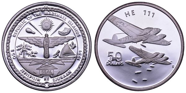 ISOLE MARSHALL. 50 dollari 1999.