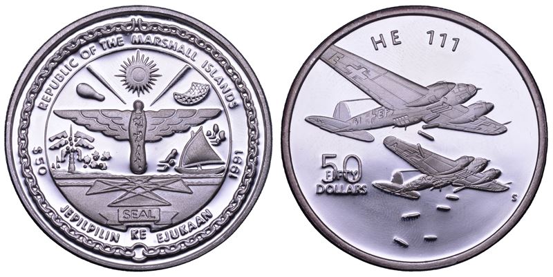 ISOLE MARSHALL. 50 dollari 1999.  - Asta Numismatica Light - Cambi Casa d'Aste