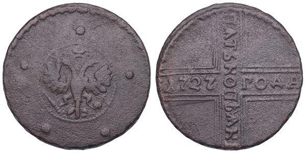 RUSSIA. CATHERINA I, 1648-1727. 5 kopeki 1727.