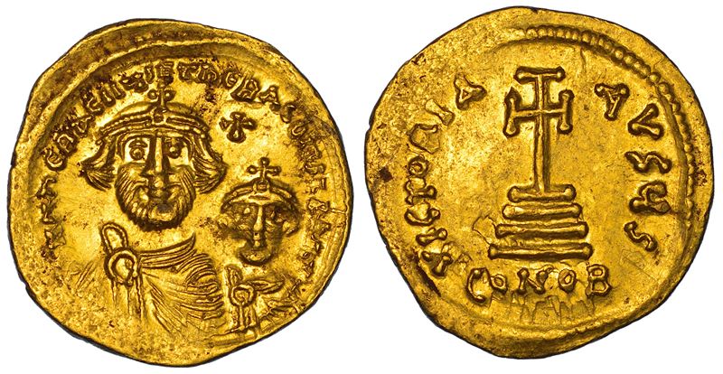 SHIPPING ONLY IN ITALY. ERACLIO E ERACLIO COSTANTINO, 613-638. Solido.  - Auction Light Numismatics - Cambi Casa d'Aste