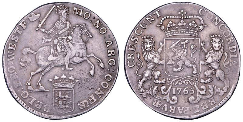 PAESI BASSI - WEST FRIESLAND. Dukaton 1765.  - Auction Numismatics - Cambi Casa d'Aste