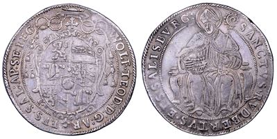 Wolf Dietrich von Raitenau, Taler del 1587-1612 in argento