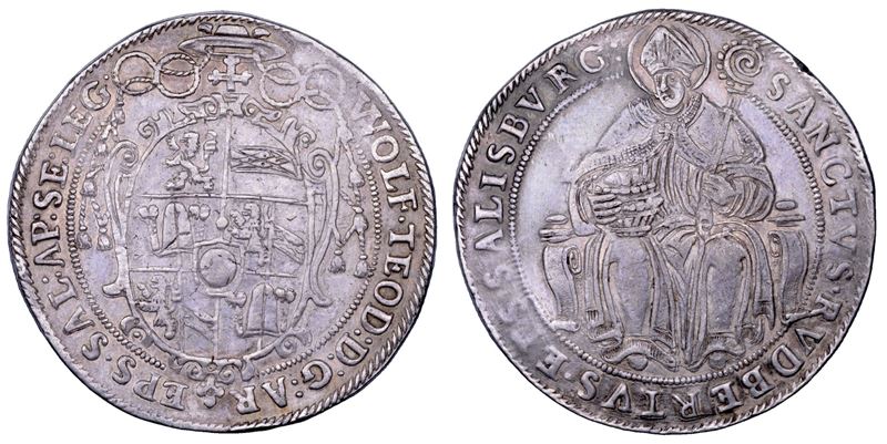 AUSTRIA - SALISBURGO. WOLF DIETRICH VON RAITENAU, 1587-1612. Taler.  - Asta Numismatica - Cambi Casa d'Aste