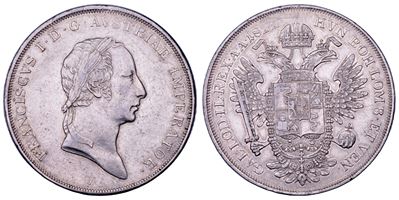 Francesco I d'Austria-Lorena, Scudo nuovo 1822