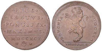 Stato Pontificio, Pio VI, 2 Baiocchi 1795, Bologna