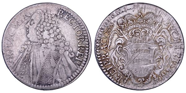 RAGUSA. REPUBBLICA, 1358-1808. Tallero Rettorale 1768.