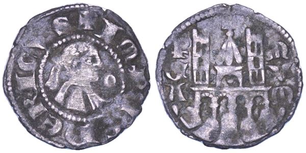 BERGAMO. COMUNE, A NOME DI FEDERICO II (1194-1250). Denaro planeto, anni 1270-1282.