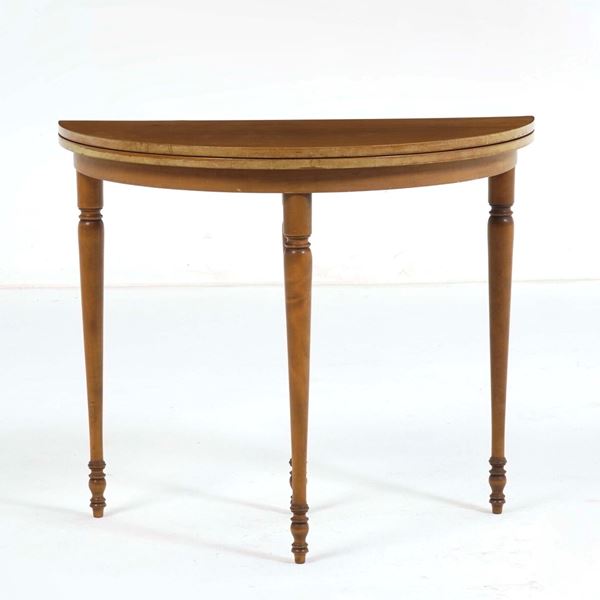 Tavolo da gioco demilune un legno