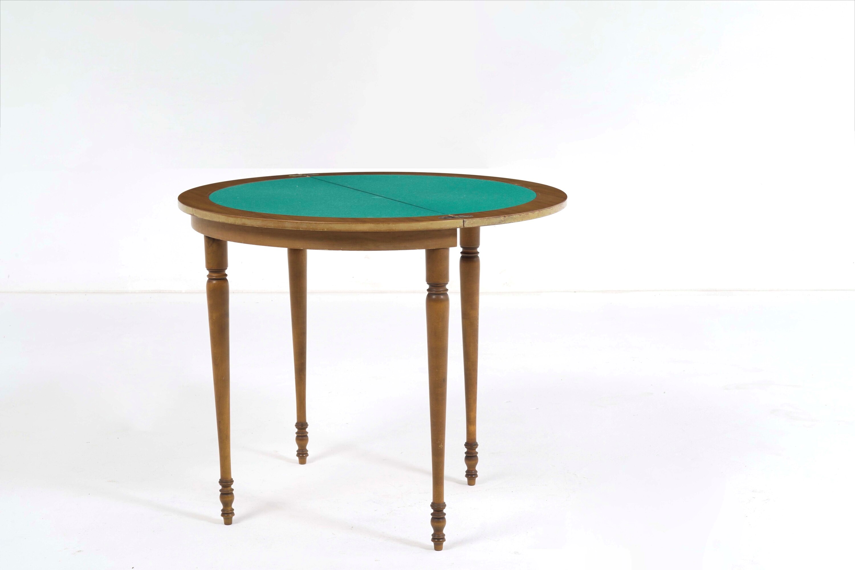 Tavolo da gioco demilune, in legno, allungabile