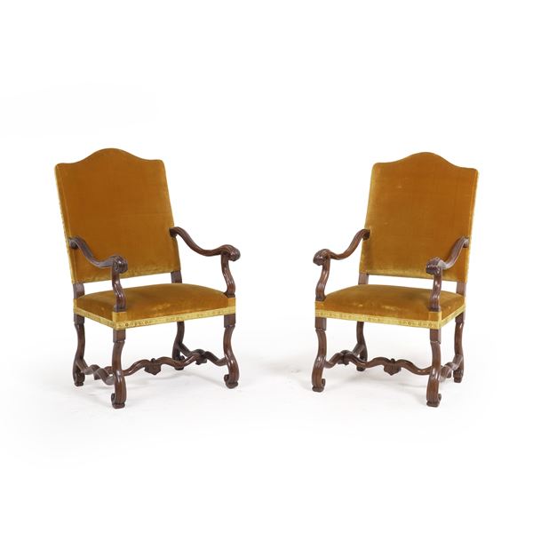 Coppia di seggioloni. XVIII secolo