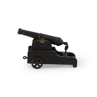 Modellino di cannone, oggetto decorativo (35x13x22 cm)