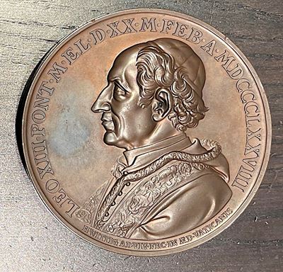Leone XIII, Medaglia straordinaria in bronzo, Elezione al Pontificato (1878)