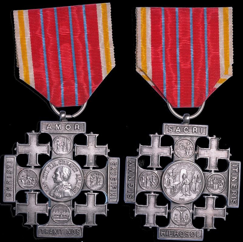 STATO PONTIFICIO. LEONE XIII, 1878-1903. Croce di Gerusalemme tipo C in argento 1901.  - Auction Light Numismatics - Cambi Casa d'Aste