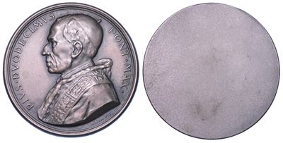 VATICANO, Medaglia uniface in argento, Pio XII (1939-1958)