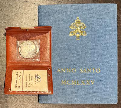 Paolo VI, Lotto di 6 medaglie in argento, Anno Santo 1975