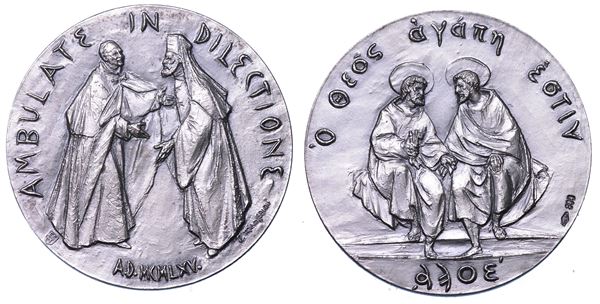 VATICANO. PAOLO VI, 1963-1978. Medaglia in argento 1965. Scomunica verso gli ortodossi.