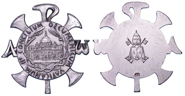 VATICANO. PAOLO VI, 1963-1978. Onorificenza in argento. Benemerenti per il Concilio.