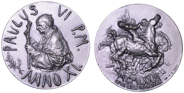 VATICANO. PAOLO VI, 1963-1978. Medaglia in argento 1973. Conversione di San Paolo.