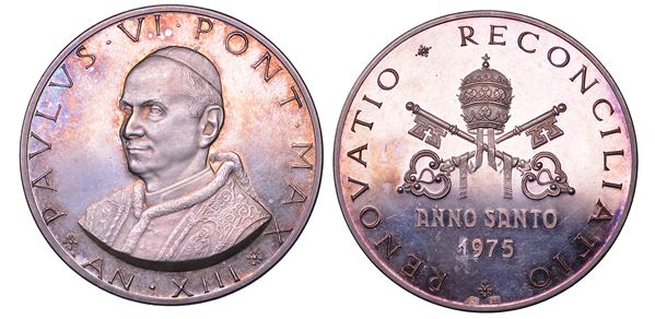 VATICANO. PAOLO VI, 1963-1978. Medaglia in argento 1975. Anno Santo.