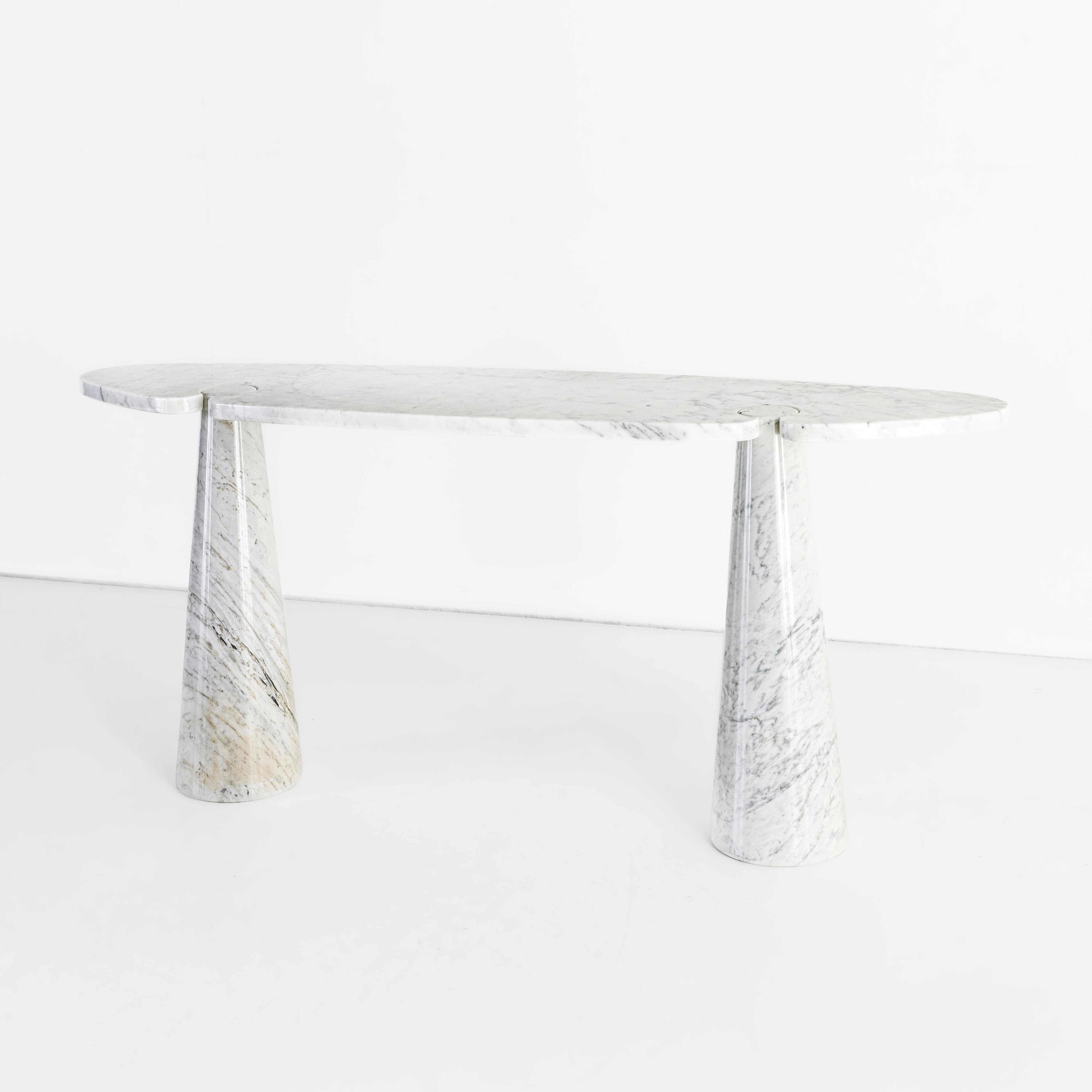 Angelo Mangiarotti - Console della serie Eros, marmo, cm 180x45x72, Italia, 1971