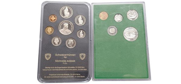 Svizzera e Panama 1967-1985: 2 divisionali – Svizzera FS 1985 e Panama FdC 1967, quest’ultima con moneta d’argento.