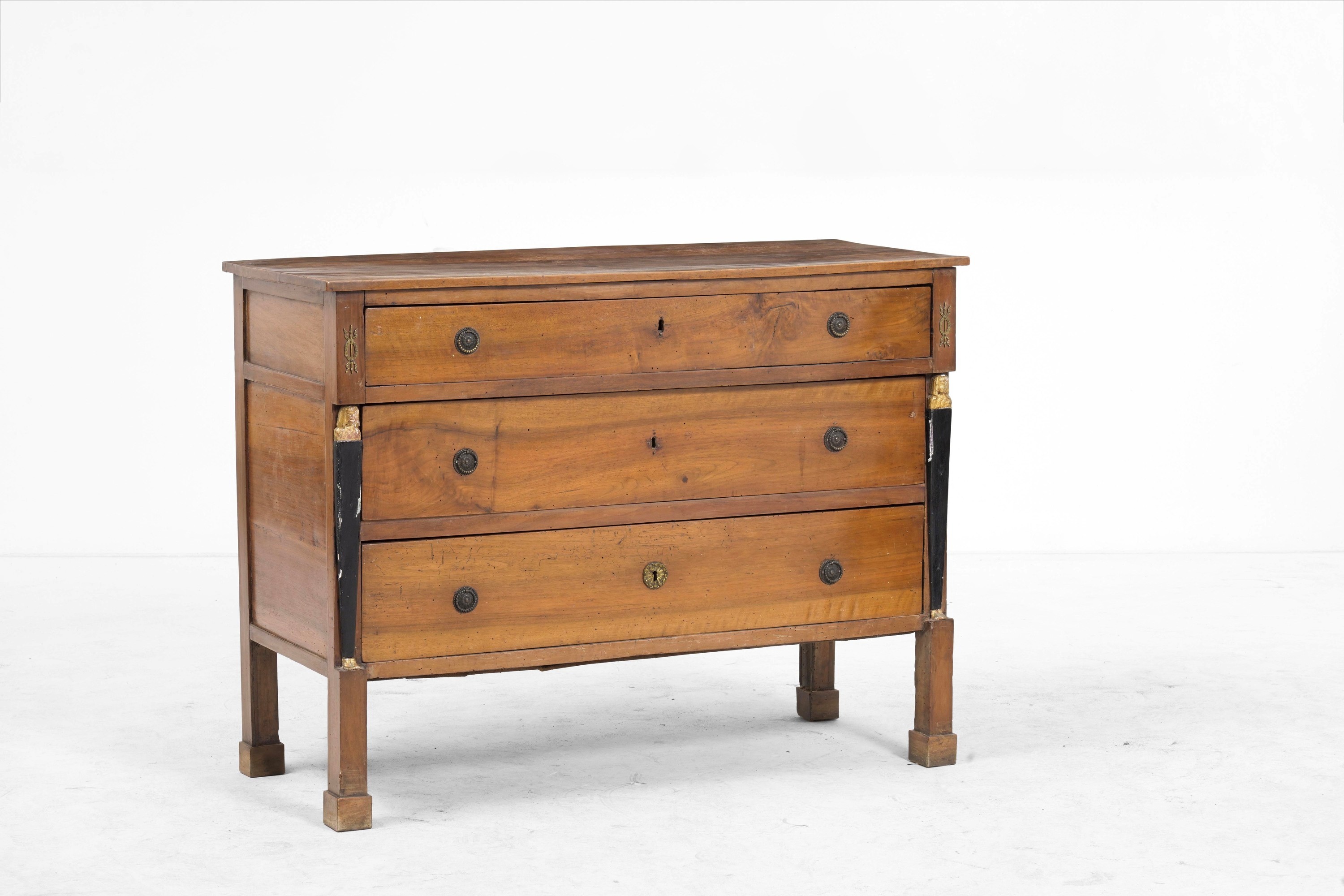 Cassettone in stile Impero, legno, XIX secolo