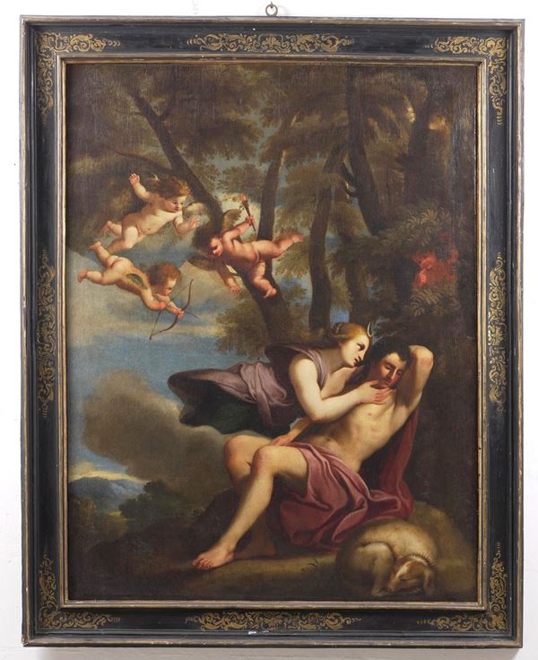 Scuola del XVII secolo Diana ed Endimione