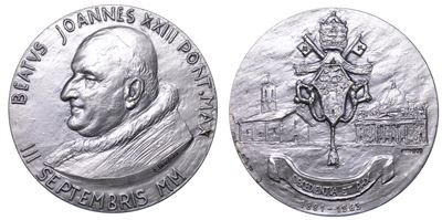 Opus Manfrini, Medaglia in argento 2000 commemorativa della Beatificazione di Giovanni XXIII (195...